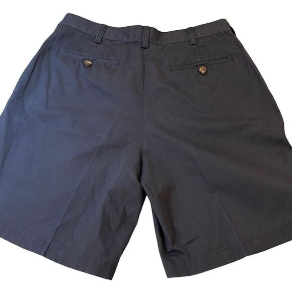 Jos A Banks Chino Shorts. Flat Front. Size 34. Navy 9” inseam - Picture 2 of 5